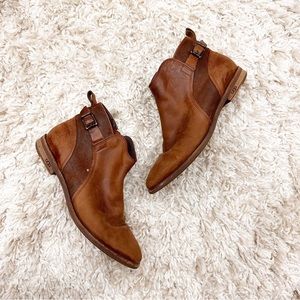 UGG Australia Leather Buckle Ankle Boots